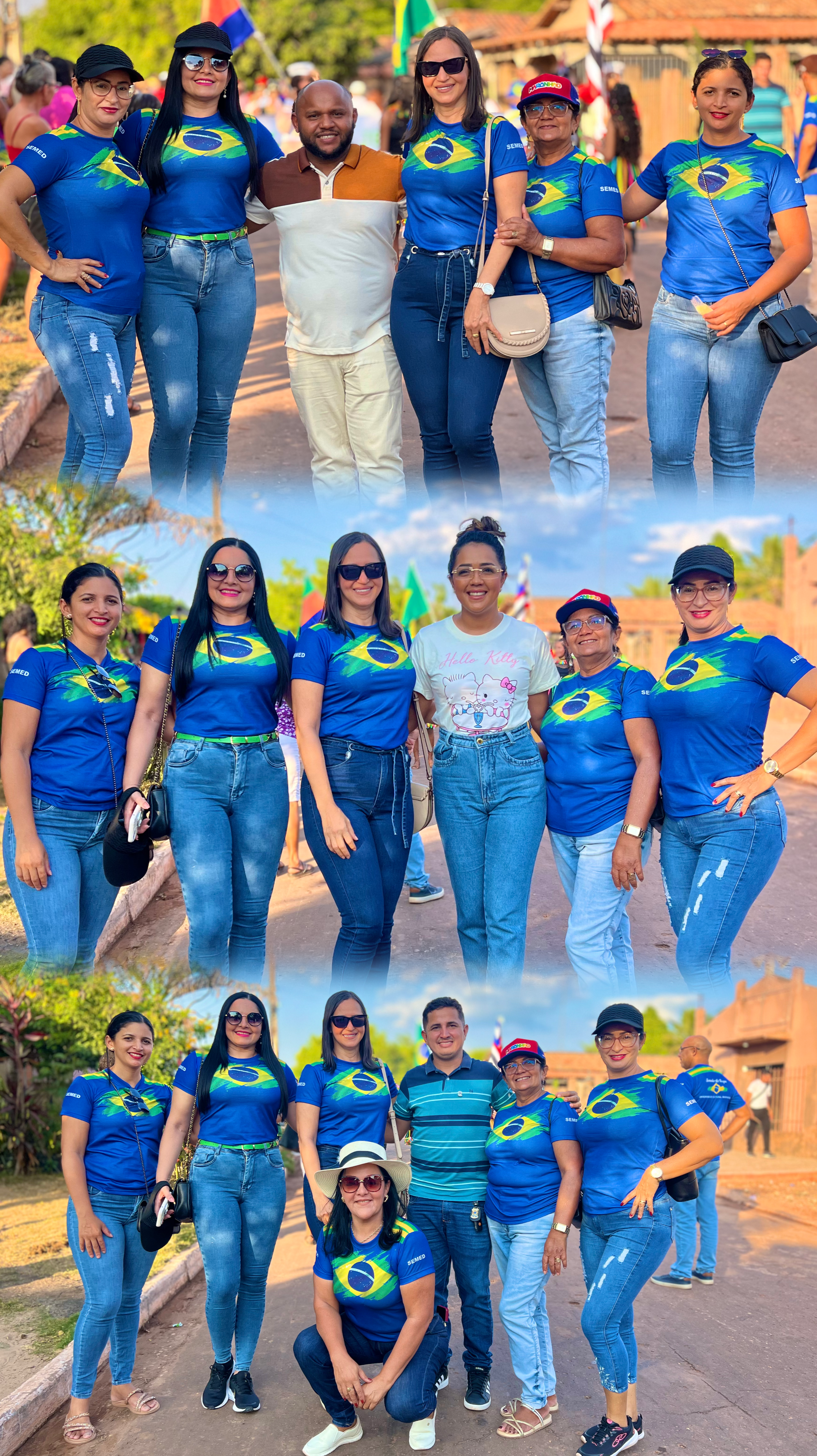 Vereadores da Câmara de Senador La Rocque acompanham programação do 7 de Setembro