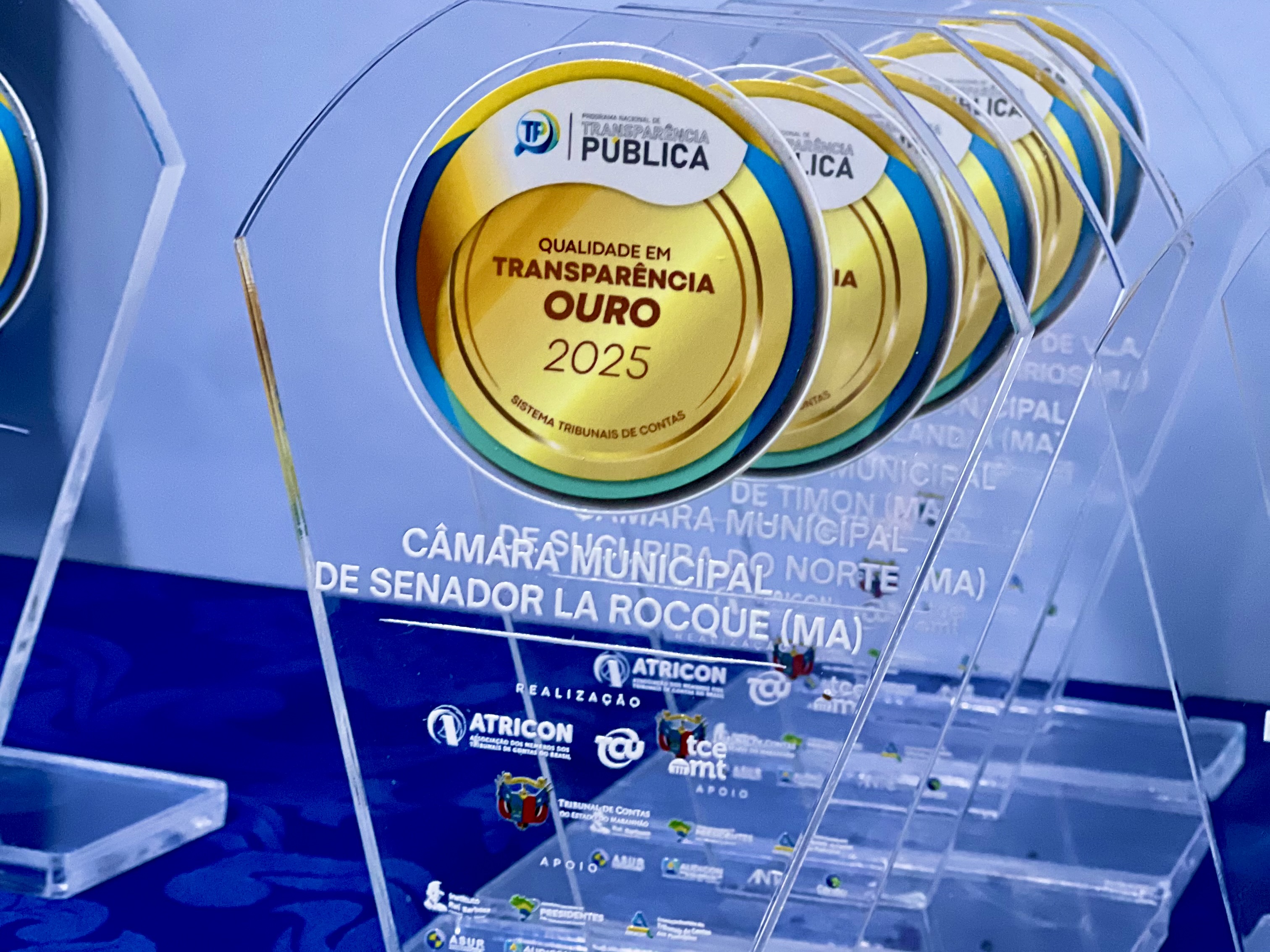 A Câmara de Senador La Rocque recebe selo Ouro em Transparência Pública